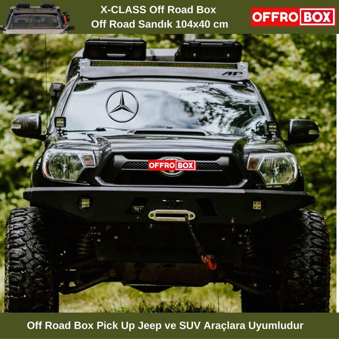 X-Class Off Road Box Off Road Sandık Pick Up Bagaj Box 104x40 cm