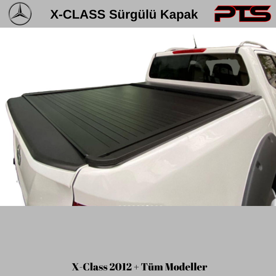 Навлака за товарен простор од алуминиум за камион Mercedes X-Class PTS со ролна