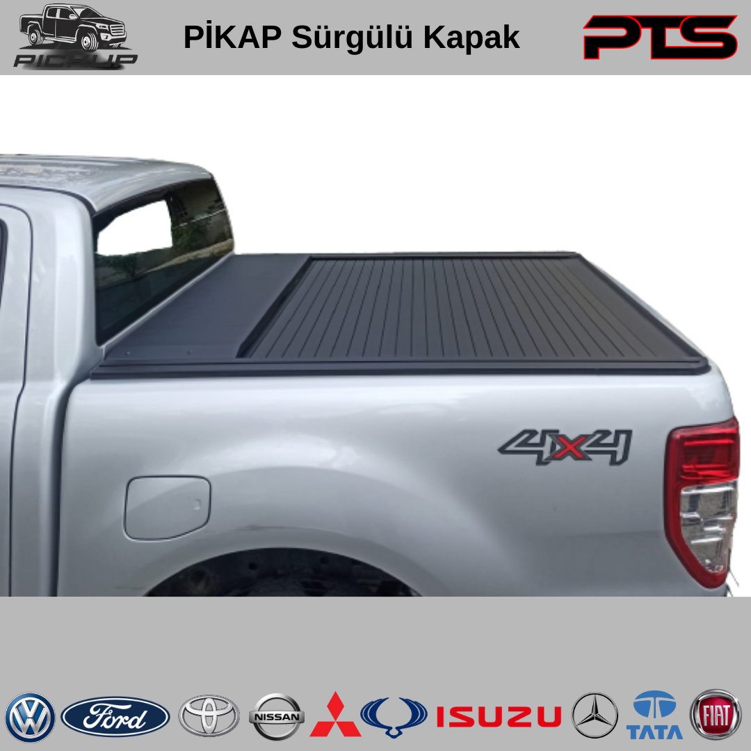 Pikap Sürgülü Kapak PTS Pickup Sürgülü Kapak Bagaj Kapatma Rollback Box